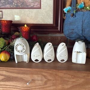 Glade Plug in Fan Double Lasting Impressions Scented Oil Warmers Bundle of 5